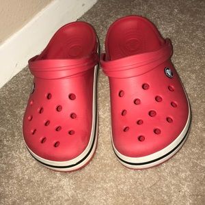 Pink/Red crocs